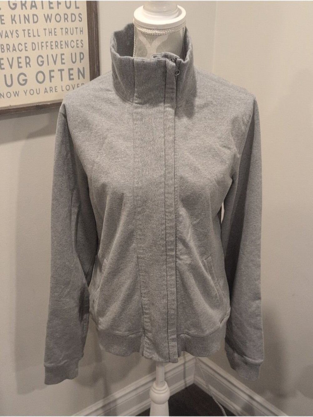Lululemon Retro Vintage Grey Zip up